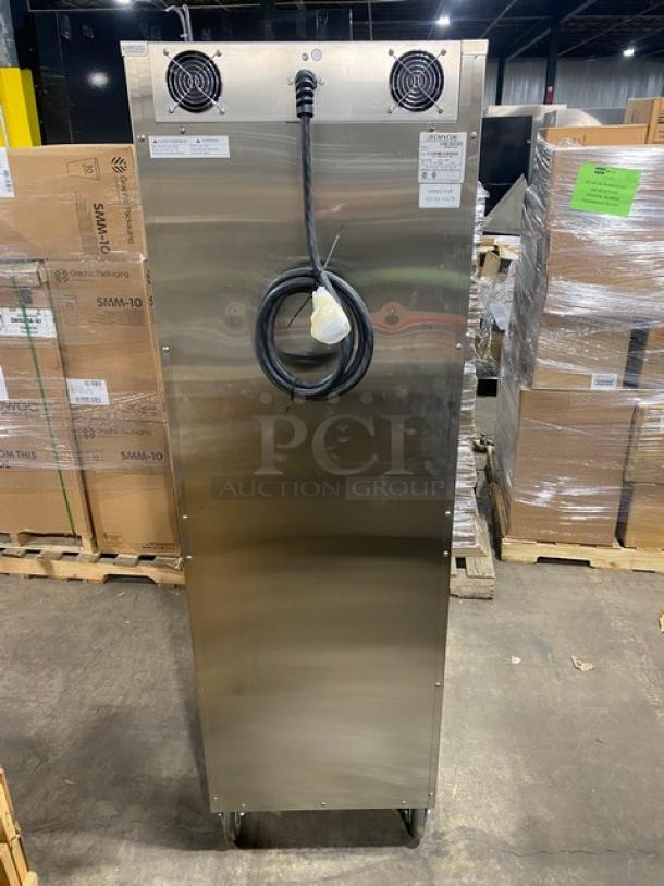 NEW! SCRATCH-N-DENT! Cres-Cor Commercial Stainless Steel Electric Powered Insulated Half-Door Full Height Heated Holding/Proofing Cabinet! With Deluxe Upper & Lower Compartment Controls! With Built In Pan Holding Racks! Model: 1000-HH-SS-2DX SN: HCC-J000642961-002! 120V 1 Phase! On Casters! - Image 3 of 11