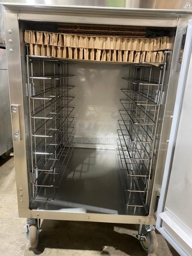 NEW! SCRATCH-N-DENT! Cres-Cor Commercial Stainless Steel Electric Powered Insulated Half-Door Full Height Heated Holding/Proofing Cabinet! With Deluxe Upper & Lower Compartment Controls! With Built In Pan Holding Racks! Model: 1000-HH-SS-2DX SN: HCC-J000642961-002! 120V 1 Phase! On Casters! - Image 7 of 11
