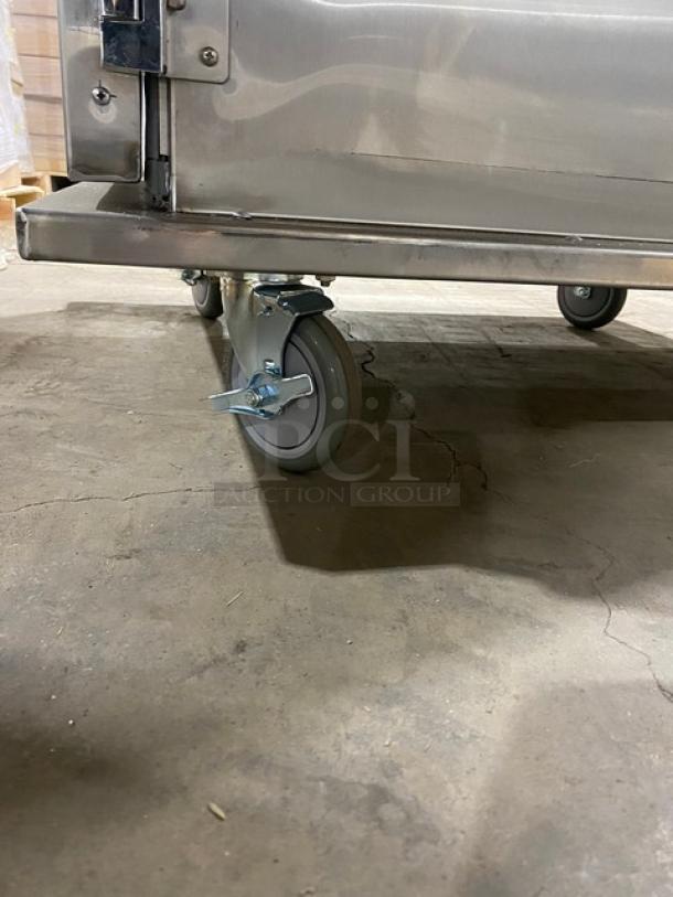 NEW! SCRATCH-N-DENT! Sammons Equipment! 2023 Late Model! Commercial Stainless Steel Electric Powered Full Height Insulated Heated Holding/Proofing Cabinet! With Sammons Top Mounted Heating Unit! Model: 2236-HIN-UA-11 SN: J-27297! 120V 1 Phase! On Casters! - Image 7 of 8