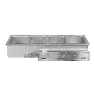 BRAND NEW! Wells Commercial Stainless Steel Electric Powered Drop-In 4-Pan Hot Food Well! With Drain Manifolds & Thermostatic Controls! Model: MOD-400TDM SN: MD41122A0066! 208/240V!