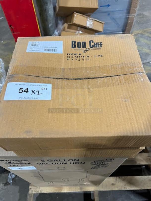 BRAND NEW! Bon Chef Cucina Series Commercial Stainless Steel Induction Bottom 12" Chef's Pan! With Lid & Side Handles! Model: 60015! 2X Your Bid! - Image 2 of 5