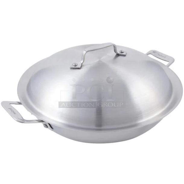BRAND NEW! Bon Chef Cucina Series Commercial Stainless Steel Induction Bottom 12" Chef's Pan! With Lid & Side Handles! Model: 60015! 2X Your Bid! - Image 1 of 5