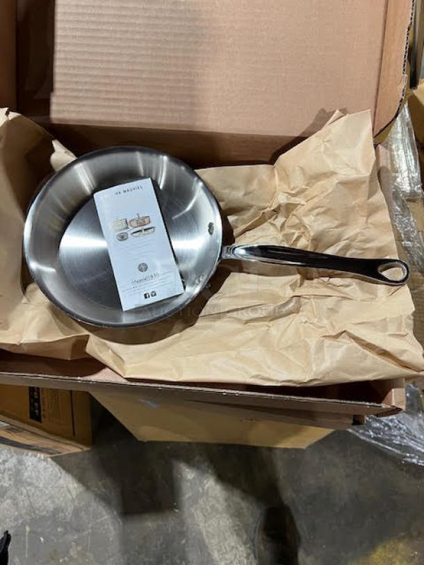 BRAND NEW! Mauviel M'COOK Series Commercial Stainless Steel 5-Ply Frying Pan! With Cast Stainless Steel Handle! Model: 521320! 4X Your Bid! - Image 4 of 6
