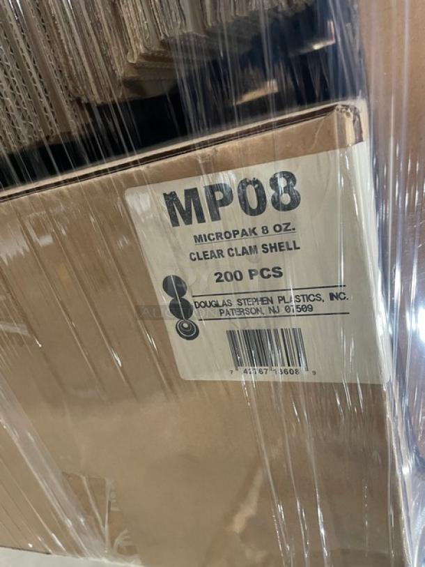 BRAND NEW! MIXED PALLET! Mauviel M'COOK Series Commercial Stainless Steel Heavy-Duty 11.8" 5-Ply Frying Pans! With Cast Stainless Steel Handle! Model: 521330! With Micropak Commercial Clear 8 Oz. Clamshell Hinged Food Containers! Model: MP08! With Bundles Of Cardboard Boxes! With Commercial Disposable Bending Straws! & More! ALL NEW IN THE BOX! 34X Your Bid! - Image 5 of 5
