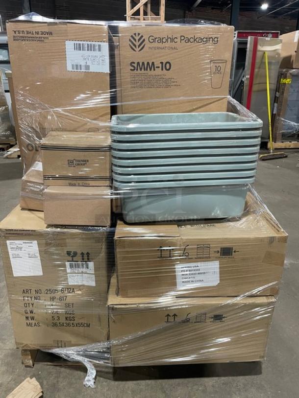 BRAND NEW! MIXED PALLET! Spring USA Commercial Stainless Steel 6 Qt. Vision Induction Buffet Server! With Lid! Model: 2474-6! With Spring USA Commercial Stainless Steel 3 Gal. Low-Volume Coffee Urn! Model: 2505-6/12A! With Graphic Packaging Commercial 10 Oz. Paper Hot Cups! Model: SMM-10! & More! ALL NEW IN THE BOX! 24X Your Bid! - Image 4 of 7