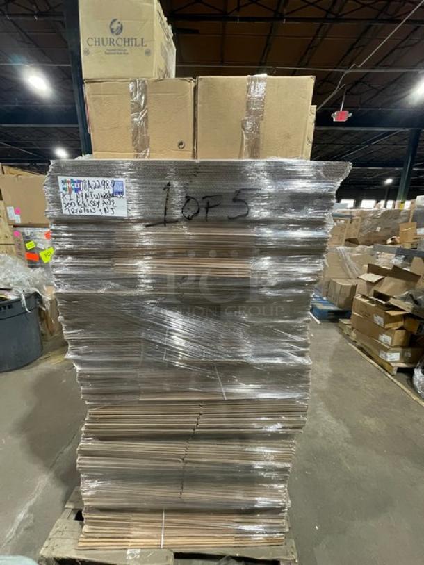 BRAND NEW! MIXED PALLET! Corby Hall Synergy Series Commercial 5.5 Oz. Creamers! Model: 901000705! With Corby Hall Synergy Series Commercial Porcelain White 9" Round Rim Soup Bowls! Model: 901000360! With Churchill China Commercial White 8" Oval Dinner Platters/Plates! With Bundles Of Cardboard Boxes! & More! ALL NEW IN THE BOX! 19X Your Bid! - Image 4 of 7