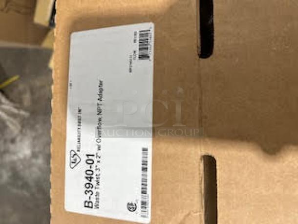 BRAND NEW! T&S Brass Commercial Waste Drain Valve! With Twist Lever & Overflow Assembly! Model: B-3940-01! 4X Your Bid! - Image 6 of 7