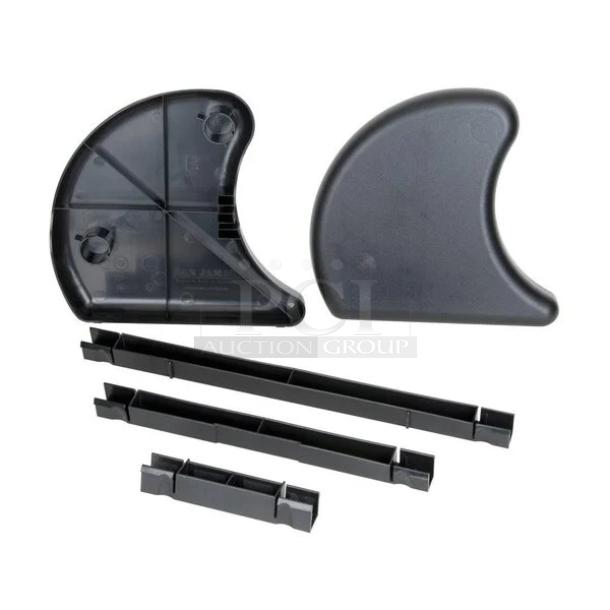 BRAND NEW! San Jamar Commercial Black Countertop Dome-Stacker Conversion Kit! Compatible With San Jamar Dome/Mini-Dome Condiment Dispensers! Model: BDSX100! 2X Your Bid! - Image 1 of 5