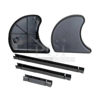 BRAND NEW! San Jamar Commercial Black Countertop Dome-Stacker Conversion Kit! Compatible With San Jamar Dome/Mini-Dome Condiment Dispensers! Model: BDSX100! 2X Your Bid!