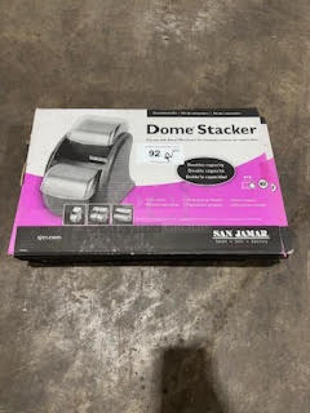 BRAND NEW! San Jamar Commercial Black Countertop Dome-Stacker Conversion Kit! Compatible With San Jamar Dome/Mini-Dome Condiment Dispensers! Model: BDSX100! 2X Your Bid! - Image 2 of 5