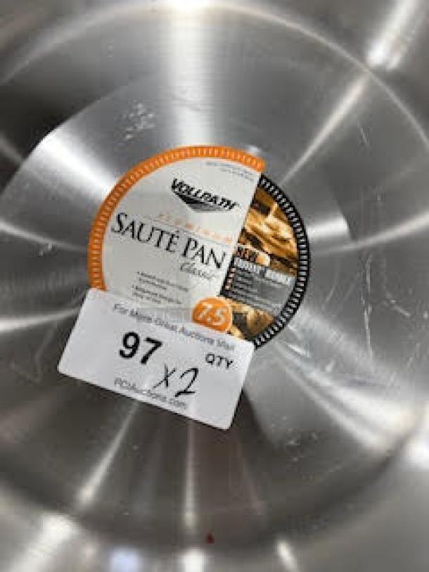 BRAND NEW! Vollrath Commercial 7.5" Aluminum Sauté Pan! With Black Silicone Handle! 2X Your Bid! - Image 5 of 5