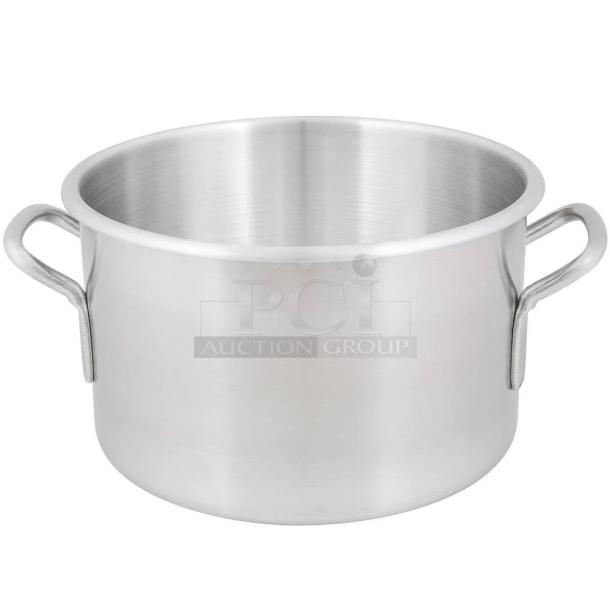 BRAND NEW! Vollrath Wear-Ever Series Commercial Aluminum Rolled Edge 14 Qt. Sauce Pot! With Handles! Model: 4332! - Image 1 of 6