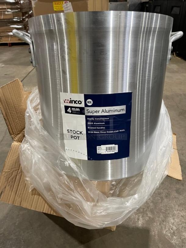 BRAND NEW! Winco Commercial Super Aluminum 40 Qt. Stock Pot! With Handles! Model: AXS-40! - Image 6 of 6