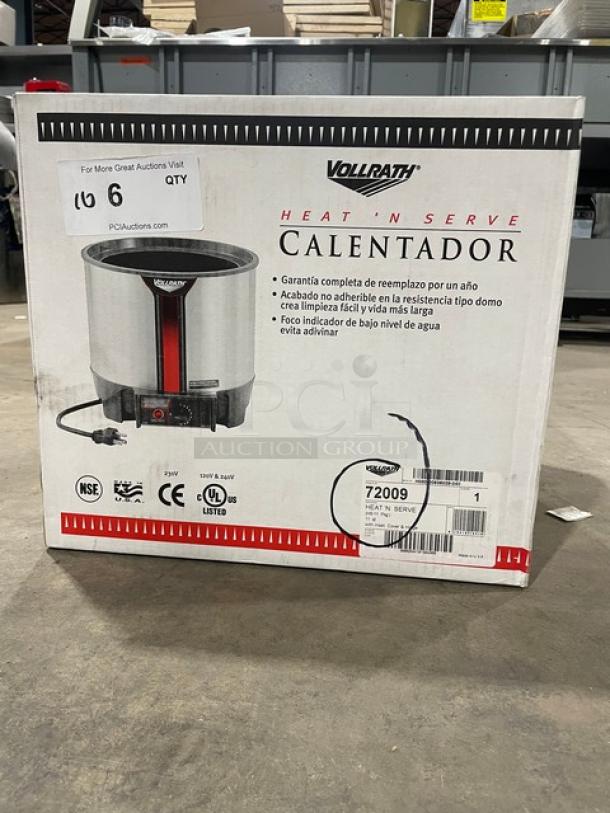 BRAND NEW! Vollrath Cayenne Series Commercial Stainless Steel Electric Powered Countertop 11 Qt. Round Heat 'N Serve Cooker/Warmer! With Precise Thermostatic Control! Model: 72009! - Image 2 of 5