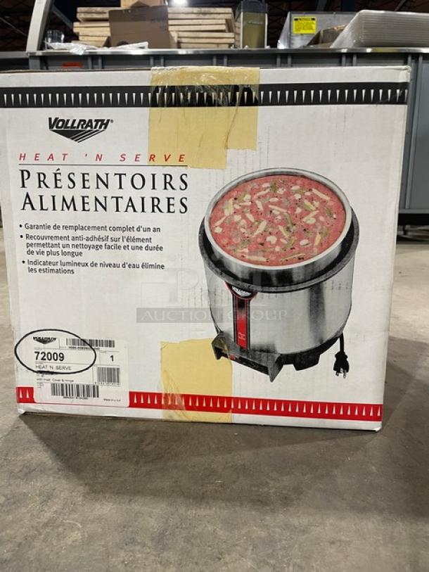 BRAND NEW! Vollrath Cayenne Series Commercial Stainless Steel Electric Powered Countertop 11 Qt. Round Heat 'N Serve Cooker/Warmer! With Precise Thermostatic Control! Model: 72009! - Image 3 of 5