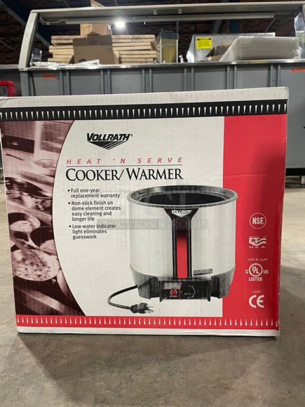 BRAND NEW! Vollrath Cayenne Series Commercial Stainless Steel Electric Powered Countertop 11 Qt. Round Heat 'N Serve Cooker/Warmer! With Precise Thermostatic Control! Model: 72009! - Image 4 of 5