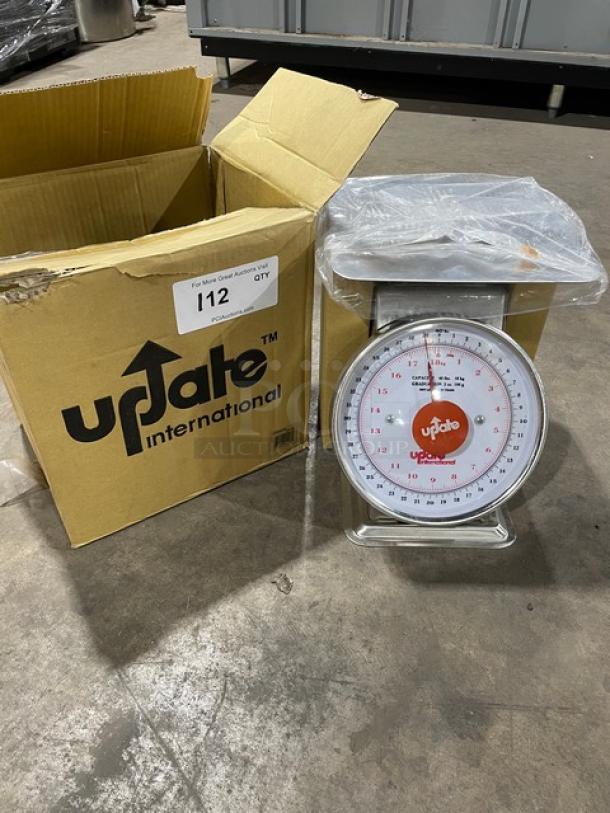 BRAND NEW! Update International Commercial Stainless Steel 40 Lb. Countertop Scale! With 8" Analog Dial! Model: UPS-840! - Image 6 of 6
