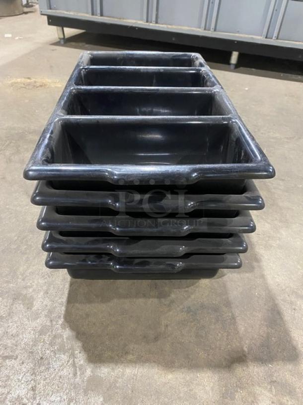 BRAND NEW! Commercial Black 4-Compartment Cutlery/Utensil Organizing Bin! 5X Your Bid! - Image 3 of 5