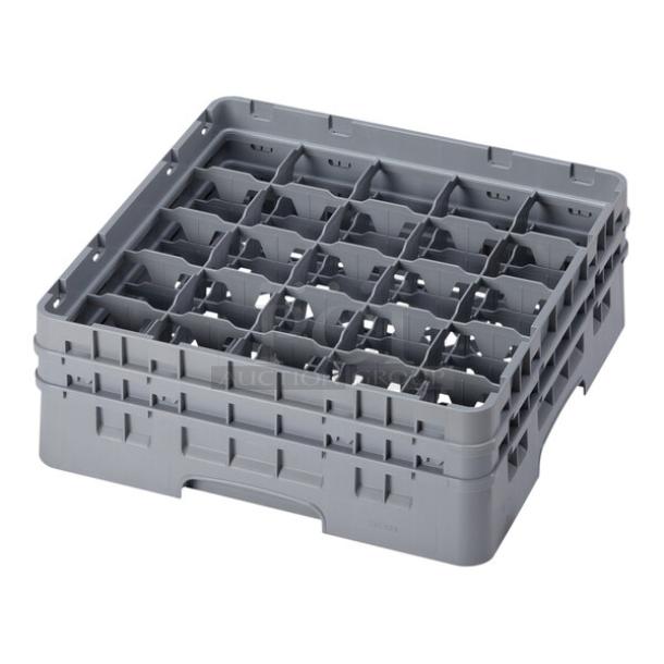 BRAND NEW! Cambro Camrack Series Commercial Soft Gray 25-Compartment Cup/Glass Rack! With Extenders! Model: 25S434151! 4X Your Bid! - Image 1 of 6