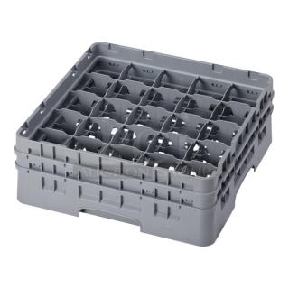 BRAND NEW! Cambro Camrack Series Commercial Soft Gray 25-Compartment Cup/Glass Rack! With Extenders! Model: 25S434151! 4X Your Bid!