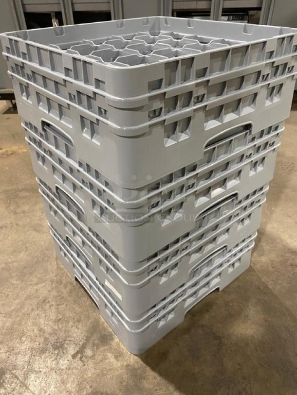 BRAND NEW! Cambro Camrack Series Commercial Soft Gray 25-Compartment Cup/Glass Rack! With Extenders! Model: 25S434151! 4X Your Bid! - Image 4 of 6