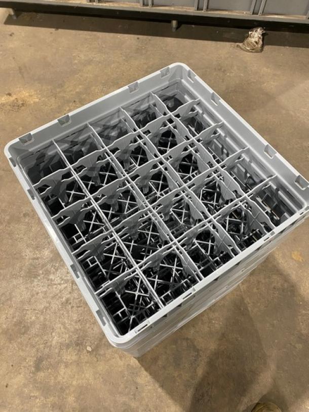 BRAND NEW! Cambro Camrack Series Commercial Soft Gray 25-Compartment Cup/Glass Rack! With Extenders! Model: 25S434151! 4X Your Bid! - Image 5 of 6