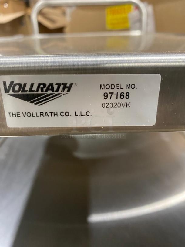 BRAND NEW! Vollrath Caravelle Series Commercial Chrome Plated 3-Tier Tubular Heavy-Duty Utility/Bussing Cart! With 500 Lb. Capacity! With U Shaped Frame & Donut Bumpers! Model: 97168 SN: 02320VK! On Casters! - Image 6 of 6