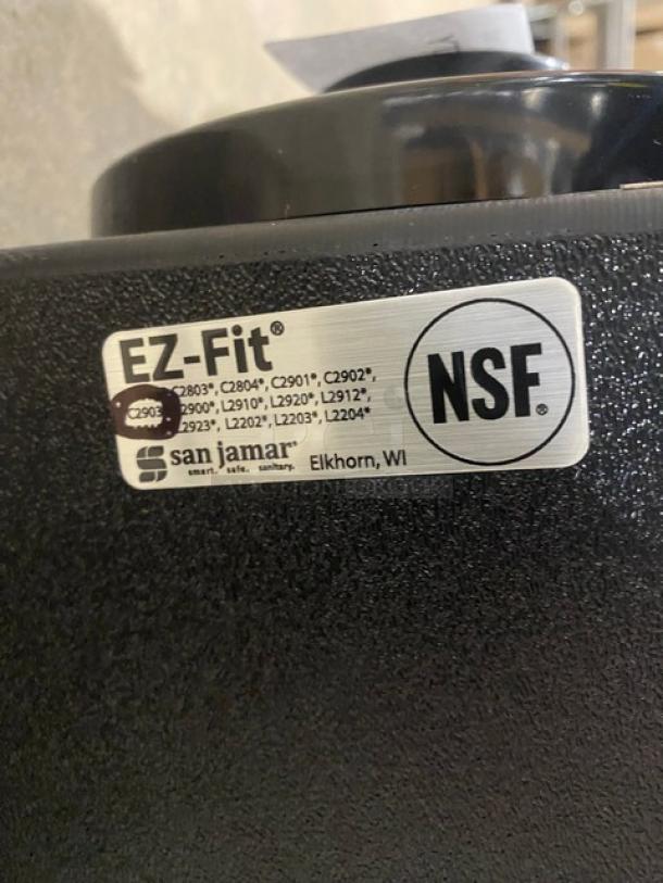 BRAND NEW! San Jamar EZ-Fit Series Commercial Sentry Black 3-Slot Vertical 8-46 Oz. Countertop Cup Dispenser Cabinet! With Black Trim Ring! Model C2903! - Image 7 of 7