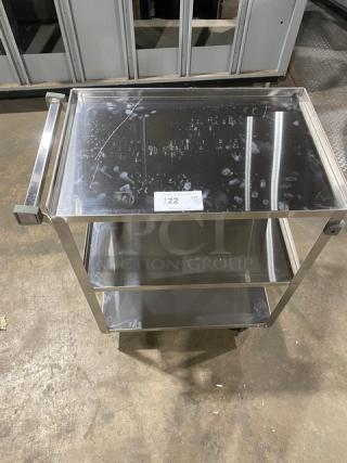 BRAND NEW! Commercial Stainless Steel Heavy Duty 3-Tier Utility/Bussing/Equipment Cart! On Casters!