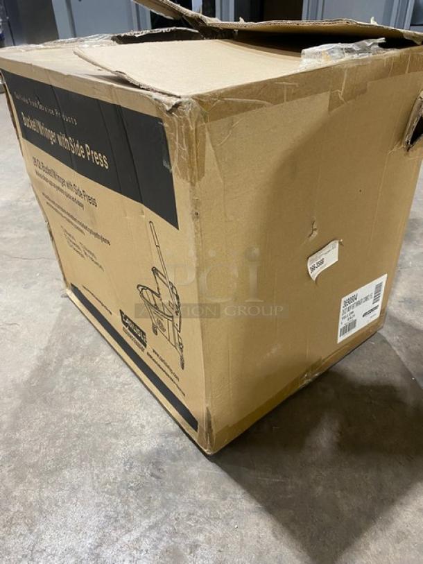BRAND NEW! Carlisle Commercial Yellow 26 Qt. Mop Bucket! With Side Press Wringer! Model: 3690804! On Casters! - Image 4 of 6