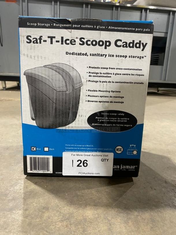 BRAND NEW! San Jamar Commercial Blue Saf-T-Ice Scoop Storage/Caddy! - Image 2 of 6