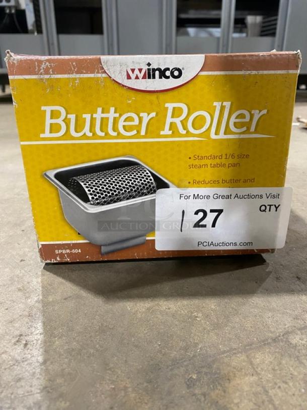 BRAND NEW! Winco Commercial Stainless Steel Butter Spreader/Roller! Model: SPBR-604! - Image 2 of 6