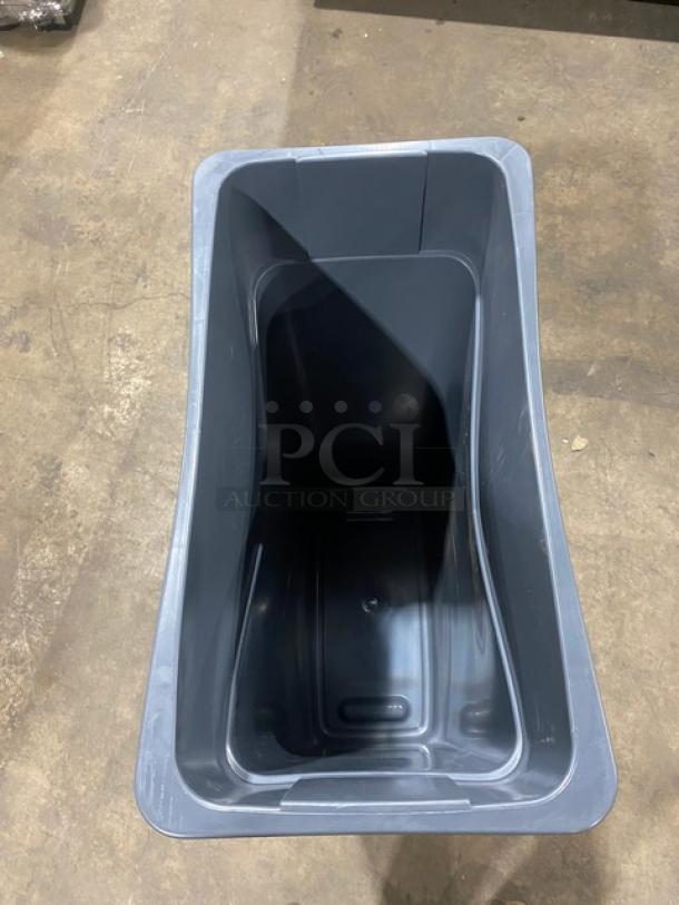 BRAND NEW! Carlisle Trimline Series Commercial Soft Gray Free-Standing Waste/Trash Container! 2X Your Bid! - Image 5 of 5