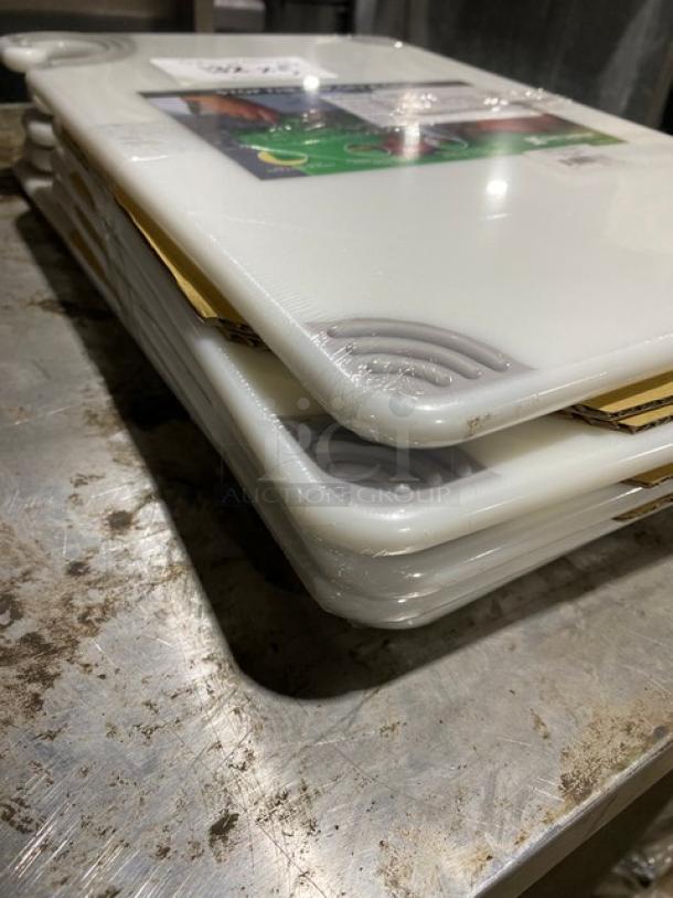 BRAND NEW! San Jamar Commercial White Saf-T-Grip Cutting Boards! 5X Your Bid! - Image 2 of 3