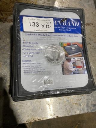 BRAND NEW! Vollrath Commercial Black Silicone Hotel/Steamtable Pan Bands! Model: N-0002B! 12X Your Bid!
