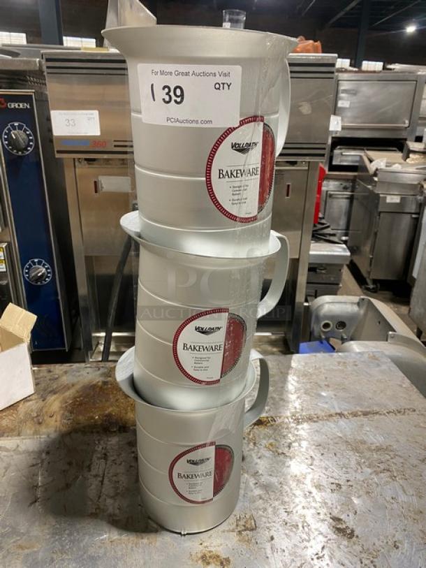 BRAND NEW! Lot Of Vollrath Commercial Aluminum Measuring Cup! With Handle & Pour Lip! ALL ONE MONEY! - Image 1 of 3