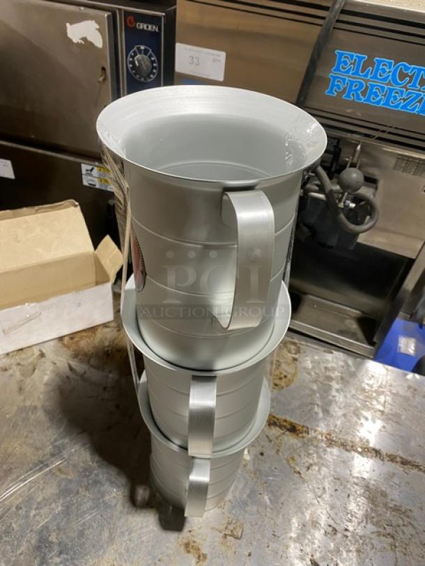BRAND NEW! Lot Of Vollrath Commercial Aluminum Measuring Cup! With Handle & Pour Lip! ALL ONE MONEY! - Image 2 of 3