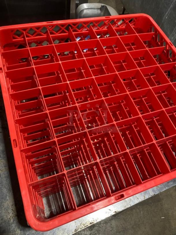 BRAND NEW! Commercial Red 49-Compartment Glass/Cup Rack Extenders! 6X Your Bid! - Image 3 of 4