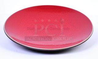 BRAND NEW! Jars Ceramics Tourron Collection Commercial Cherry Red/Brown Dessert Plates! 4 Per Box! Model: JA950753! 4X Your Bid!