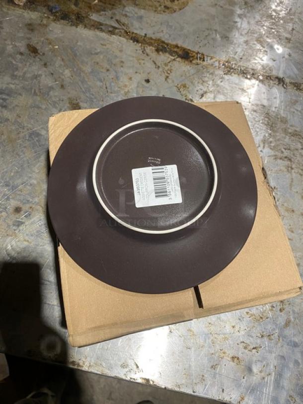 BRAND NEW! Jars Ceramics Tourron Collection Commercial Cherry Red/Brown Dessert Plates! 4 Per Box! Model: JA950753! 4X Your Bid! - Image 5 of 5