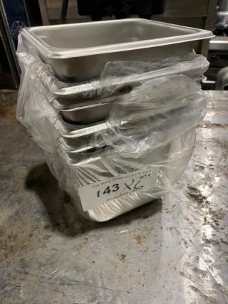 BRAND NEW! Commercial Stainless Steel Hotel/Steamtable Pans! 6X Your Bid!