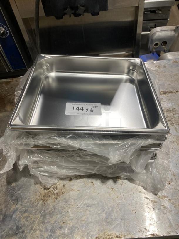 BRAND NEW! Commercial Stainless Steel Hotel/Steamtable Pans! 6X Your Bid! - Image 1 of 4
