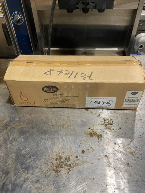 BRAND NEW! Tablecraft Commercial Stainless Steel 4-Sided Heavy-Duty Square Box Grater! With Anti-Slip Grip Handle & Base! Model: SG205BH! 5X Your Bid! - Image 2 of 5