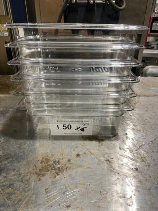 BRAND NEW! Cambro Commercial Clear Polycarbonate Food Pans! 6X Your Bid!