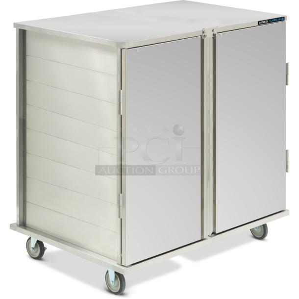 BRAND NEW! Dinex Commercial Stainless Steel 2-Door 24-Tray Meal Delivery/Economy Cart! Model: DXPICT242D! On Casters! - Image 1 of 1