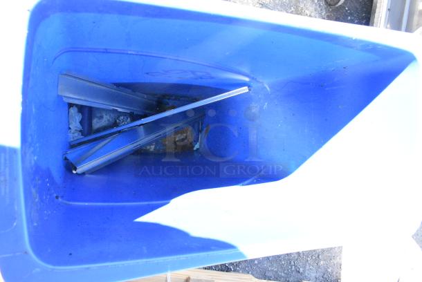 Blue Poly Slim Jim Recycling Bin - Image 5 of 5