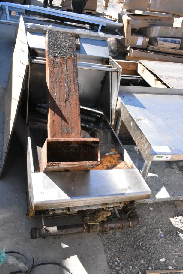 Stainless Steel Commercial Gas Powered Single Burner Wok Range. - Image 2 of 4