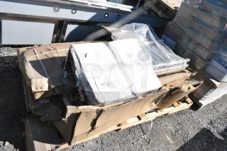 4 BRAND NEW SCRATCH AND DENT! Items Including 176BDC2 DISPLAY PASTRY 2 TRAYS CHOICE 21"x17"x12", 109APR1826L Regency 20 Pan Side Load Bun / Sheet Pan Rack - Unassembled, 3493048BBMAH Lancaster Table & Seating 30" x 48" Wood Butcher Block Table Top with Mahogany Finish, 600CDT60L Regency 16 Gauge 5' Clean Dish Table - Left Drainboard. 4 Times Your Bid!