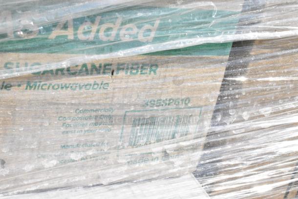 30 BRAND NEW SCRATCH AND DENT! Items Including 90HT3R Dart, 395PR09 EcoChoice No PFAS Added Bamboo / Bagasse Blend 9" Plate, 3941035XL Lavex Powder-Free Disposable Black Hybrid 3 Mil Thick Gloves - Extra Large - 1000/Case, 395TO993PF EcoChoice 9" x 9" x 3" No PFAS Added Natural Bagasse Blend 3-Compartment Take-Out Container - 200/Case, 394345L Noble NexGen Powder-Free Disposable Black Hybrid 3 Mil Thick Gloves - 1000/Case, 130BKFORKX Choice Black Extra Heavy Weight Polystyrene Plastic Fork - 1000/Case, 433TRAYT0608 EcoChoice 8" x 6" Molded Fiber / Pulp Rectangular Tray - 500/Case, 760PCC03W Choice 3 oz. White Unlined Paper Cold Cup - 5000/Case. 30 Times Your Bid! - Image 6 of 13