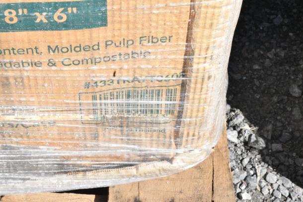 30 BRAND NEW SCRATCH AND DENT! Items Including 90HT3R Dart, 395PR09 EcoChoice No PFAS Added Bamboo / Bagasse Blend 9" Plate, 3941035XL Lavex Powder-Free Disposable Black Hybrid 3 Mil Thick Gloves - Extra Large - 1000/Case, 395TO993PF EcoChoice 9" x 9" x 3" No PFAS Added Natural Bagasse Blend 3-Compartment Take-Out Container - 200/Case, 394345L Noble NexGen Powder-Free Disposable Black Hybrid 3 Mil Thick Gloves - 1000/Case, 130BKFORKX Choice Black Extra Heavy Weight Polystyrene Plastic Fork - 1000/Case, 433TRAYT0608 EcoChoice 8" x 6" Molded Fiber / Pulp Rectangular Tray - 500/Case, 760PCC03W Choice 3 oz. White Unlined Paper Cold Cup - 5000/Case. 30 Times Your Bid! - Image 11 of 13